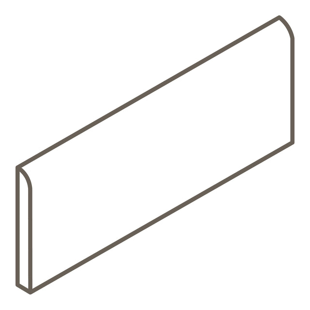 American Olean Mirasol Silver Marble S43C9W Bullnose 12" Side Glossy Wall Tile Trim