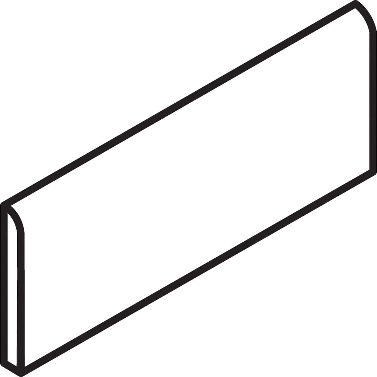 Daltile Adamani Unis Pearl S43C9 Bullnose Matte Floor Tile Trim