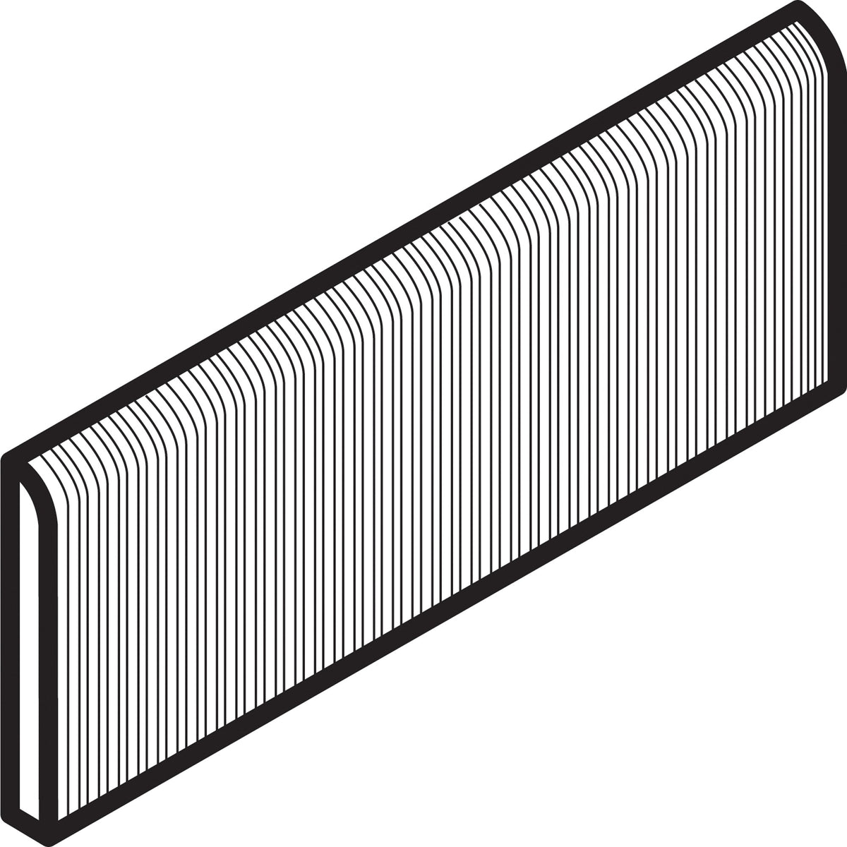 American Olean Creekwood Walnut Brook S43H9 Bullnose Matte Floor Tile Trim