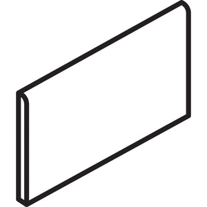 American Olean Color Complements Carnation S4489MOD Bullnose 8" Side Glossy Wall Tile Trim