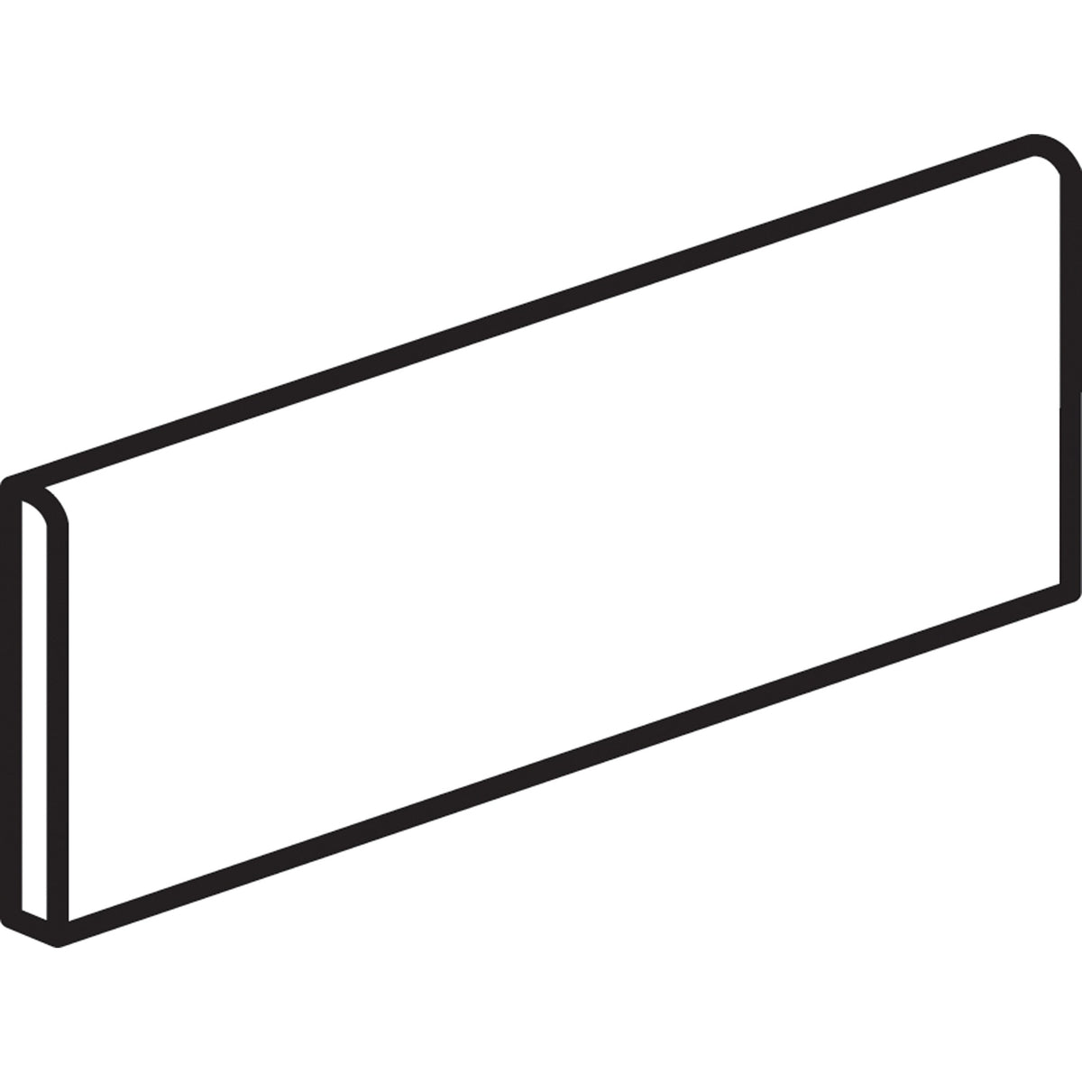 American Olean Color Complements Matte Mango S44C9 Bullnose 12" Side Matte Wall Tile Trim