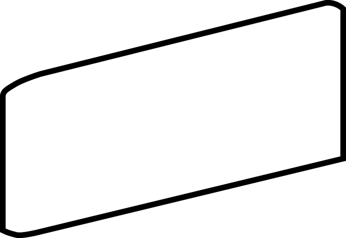 American Olean Color Complements Blaze S44D9 Bullnose 16" Side Glossy Wall Tile Trim