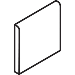 American Olean Color Complements Matte Iceberg S4669 Bullnose Matte Wall Tile Trim