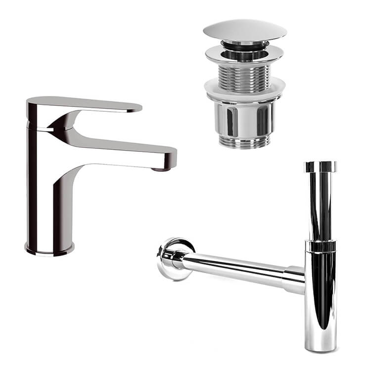 Sink Faucet and Plumbing Set