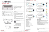Americh SM7236TA5-BI Samuel 7236 - Tub Only / Airbath 5 - Biscuit
