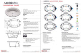 Americh SP6642TA5-BI Sandpiper 6642 - Tub Only / Airbath 5 - Biscuit
