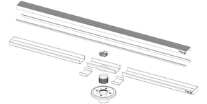Infinity Drain SAS 6536 36" Complete Kit for S-AS 65 (Formerly AS 6536 PS)