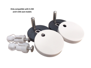 ICERA Seat Bolt Assembly for S-230, S-236 (pair, includes white caps) SB-236.01