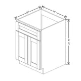 Charcoal " Sink Base Cabinet with Tilt-Out Drawers - J&K Cabinetry