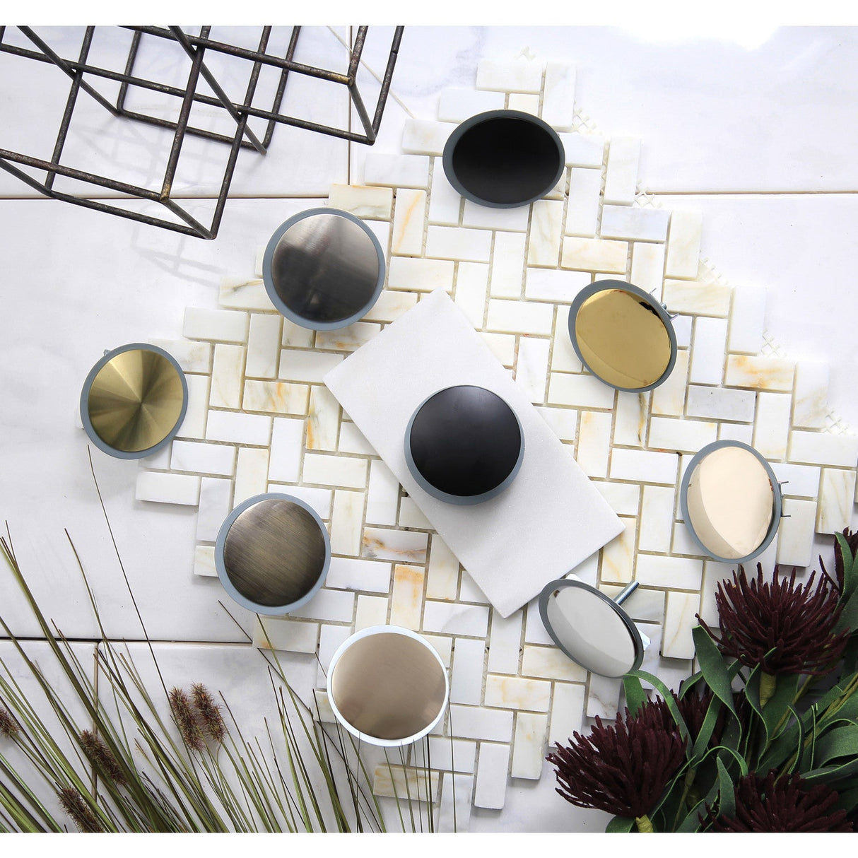 Studio SC1000 2-Inch Diameter Faucet Hole Cover, Black Stainless Steel