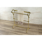 Edenscape SCC2287 Freestanding Y-Type Towel Rack, Brushed Brass