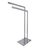 Edenscape SCC3091 Freestanding Dual Towel Rack, Polished Chrome