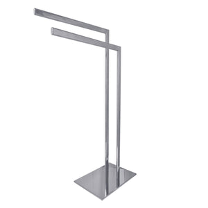 Edenscape SCC3091 Freestanding Dual Towel Rack, Polished Chrome
