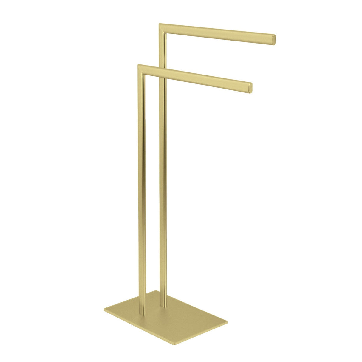 Edenscape SCC3097 Freestanding Dual Towel Rack, Brushed Brass