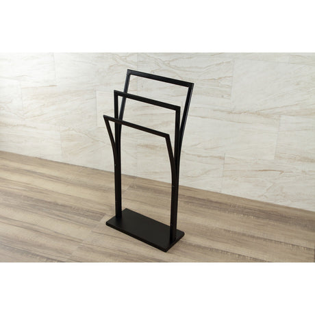 Edenscape SCC3300 Freestanding Y-Style Towel Rack, Matte Black