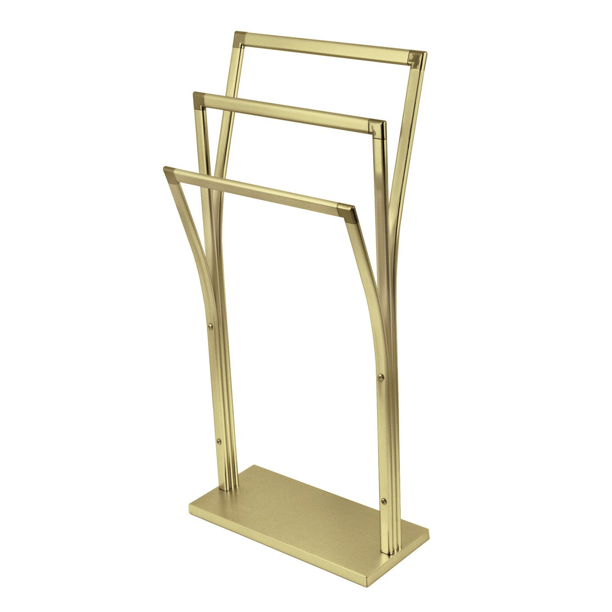 Edenscape SCC3307 Freestanding Y-Style Towel Rack, Brushed Brass