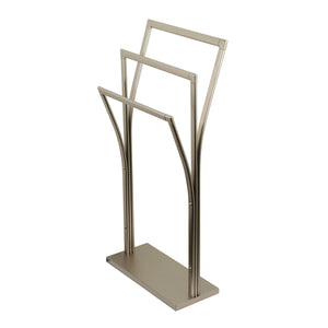 Edenscape SCC3308 Freestanding Y-Style Towel Rack, Brushed Nickel