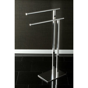 Edenscape SCC6031 Freestanding Dual Towel Rack, Polished Chrome