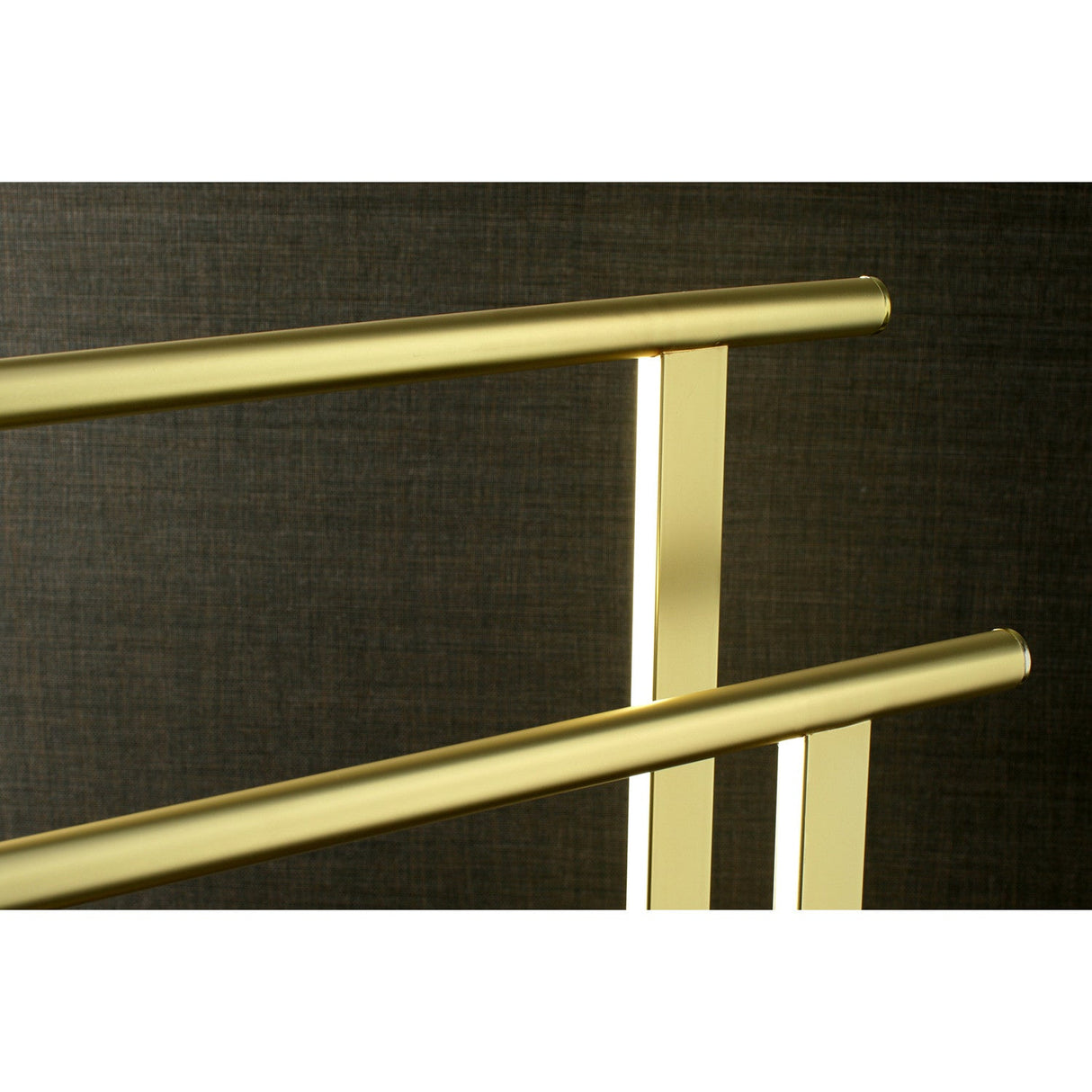 Edenscape SCC6037 Freestanding Dual Towel Rack, Brushed Brass