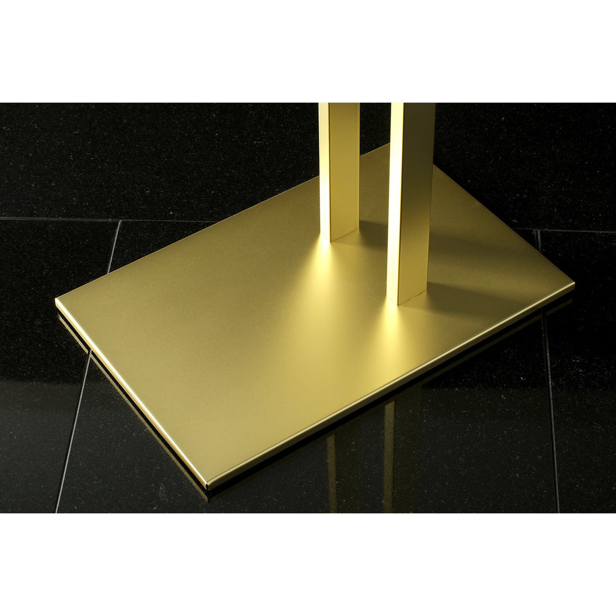 Edenscape SCC6037 Freestanding Dual Towel Rack, Brushed Brass