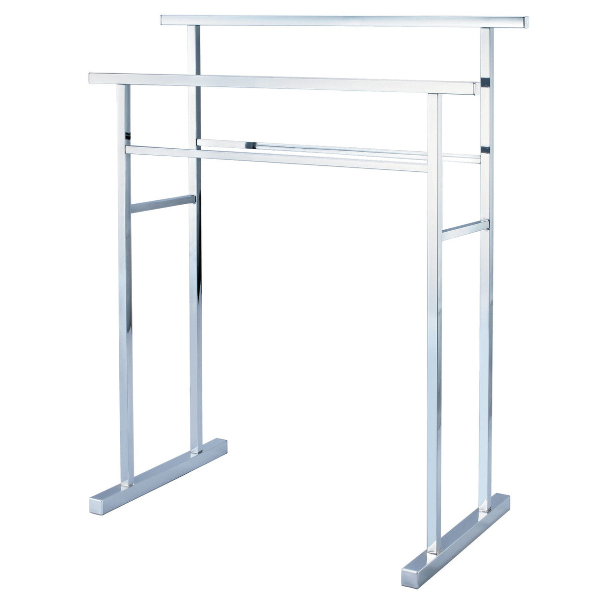 Edenscape SCC8241 Freestanding 2-Tier Towel Rack, Polished Chrome