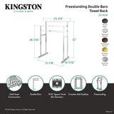 Edenscape SCC8245 Freestanding 2-Tier Towel Rack, Oil Rubbed Bronze