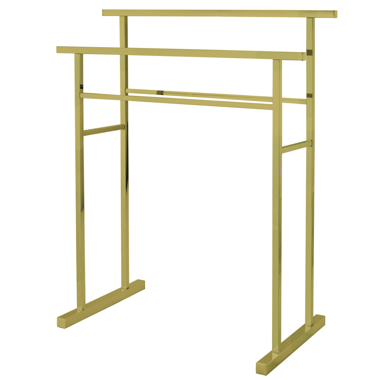 Edenscape SCC8247 Freestanding 2-Tier Towel Rack, Brushed Brass