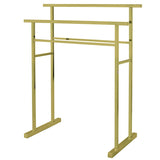 Edenscape SCC8247 Freestanding 2-Tier Towel Rack, Brushed Brass