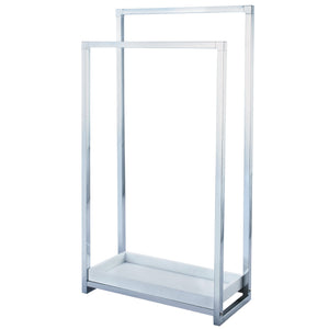 Edenscape SCC8261 Freestanding 2-Tier Towel Rack, Polished Chrome