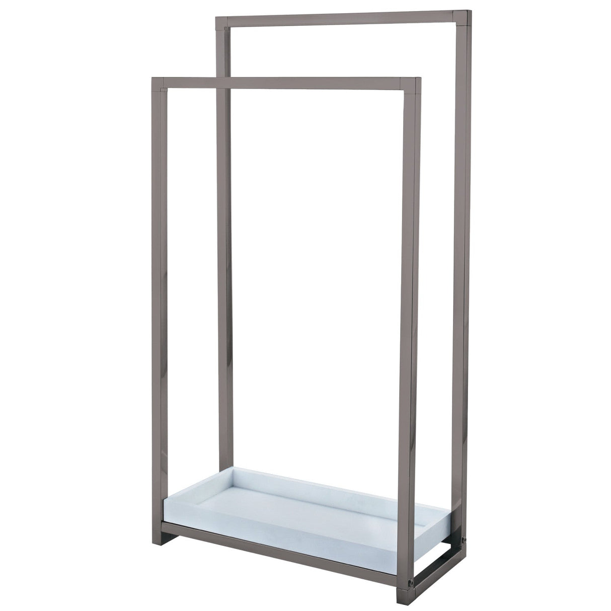 Edenscape SCC8268 Freestanding 2-Tier Towel Rack, Brushed Nickel