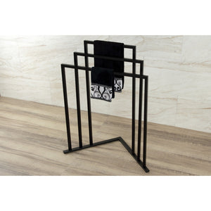 Edenscape SCC8270 Freestanding 3-Tier Towel Rack, Matte Black