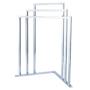Edenscape SCC8271 Freestanding 3-Tier Towel Rack, Polished Chrome