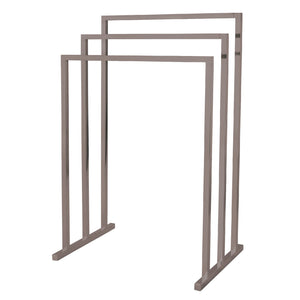 Edenscape SCC8288 Freestanding 3-Tier Towel Rack, Brushed Nickel