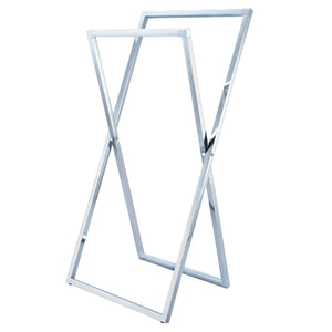 Edenscape SCC8291 Freestanding X-Style Towel Rack, Polished Chrome