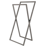 Edenscape SCC8298 Freestanding X-Style Towel Rack, Brushed Nickel