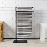 Edenscape SCC8320 Freestanding Dual Towel Rack, Matte Black