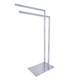 Edenscape SCC8321 Freestanding Dual Towel Rack, Polished Chrome