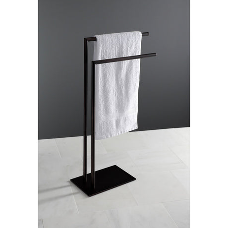 Edenscape SCC8325 Freestanding Dual Towel Rack, Oil Rubbed Bronze