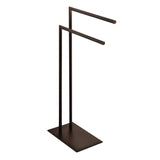Edenscape SCC8325 Freestanding Dual Towel Rack, Oil Rubbed Bronze