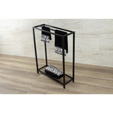 Edenscape SCC8350 Freestanding 3-Bar Towel Rack, Matte Black