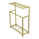 Edenscape SCC8367 Freestanding Towel Rack, Brushed Brass