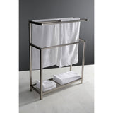 Edenscape SCC8368 Freestanding Towel Rack, Brushed Nickel