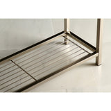 Edenscape SCC8368 Freestanding Towel Rack, Brushed Nickel