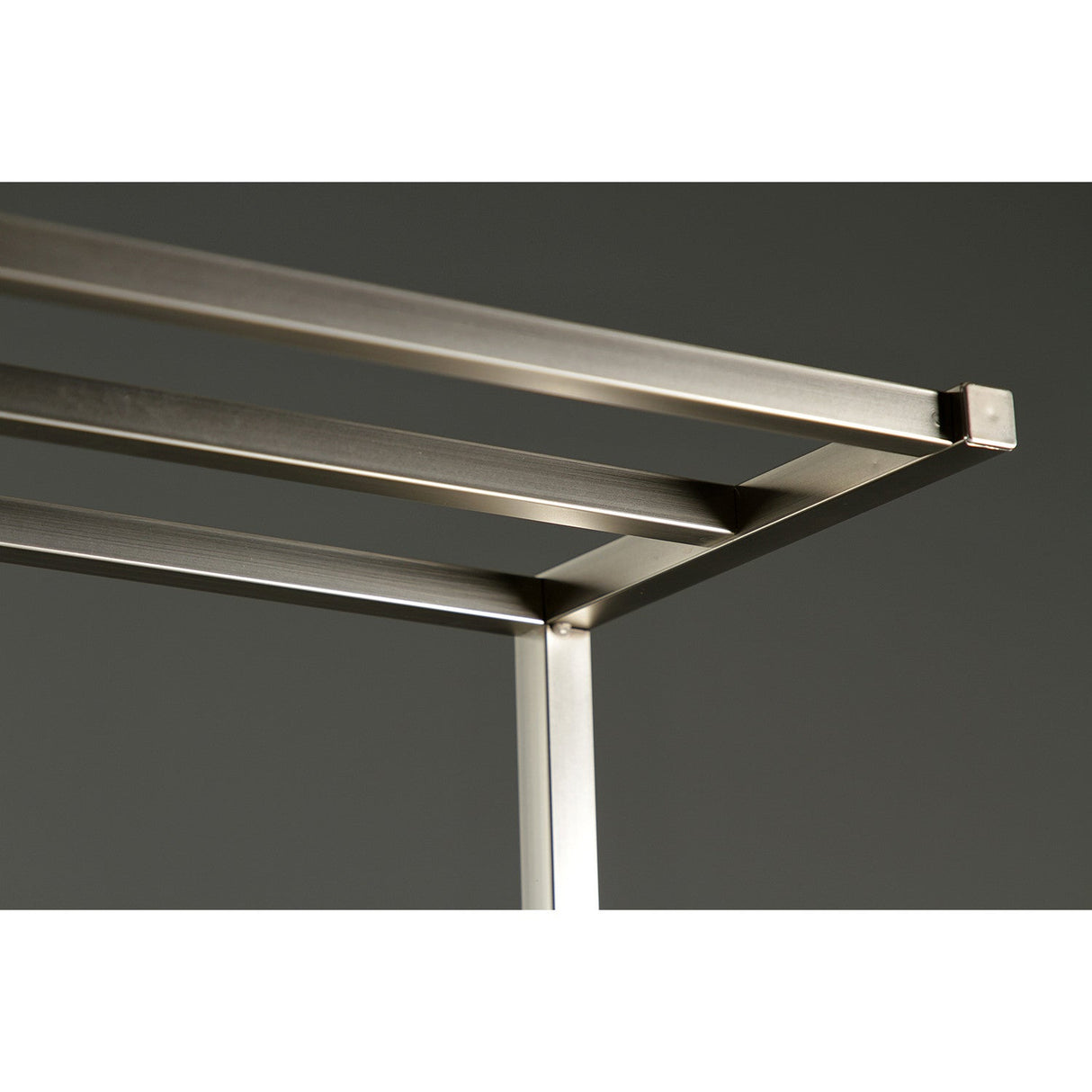 Edenscape SCC8368 Freestanding Towel Rack, Brushed Nickel