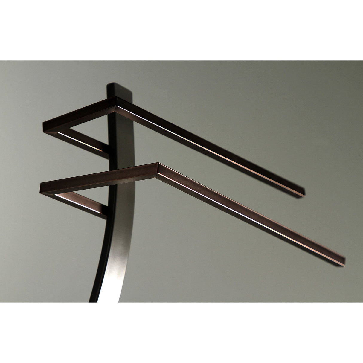 Edenscape SCC8395 Freestanding Dual Towel Rack, Matte Black/Oil Rubbed Bronze