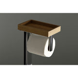 Edenscape SCC8501 Freestanding Toilet Paper Holder with Storage Shelf, Polished Chrome