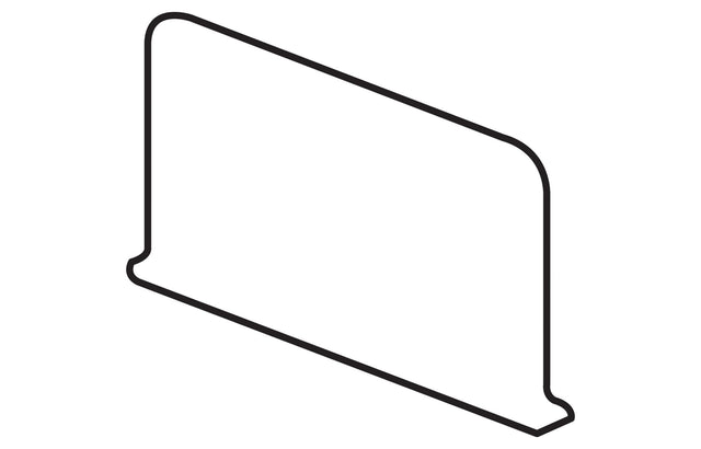 American Olean Color Complements Matte Pacific SCL3419T Sanitary Cove BC Left Matte Wall Tile Trim