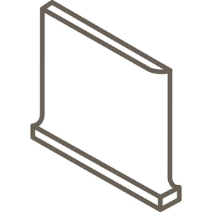American Olean Color Complements Matte Azure SCL3361M Cove BC Left Matte Wall Tile Trim