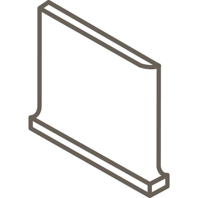 American Olean Color Complements Matte Rain SCL3361M Cove BC Left Matte Wall Tile Trim