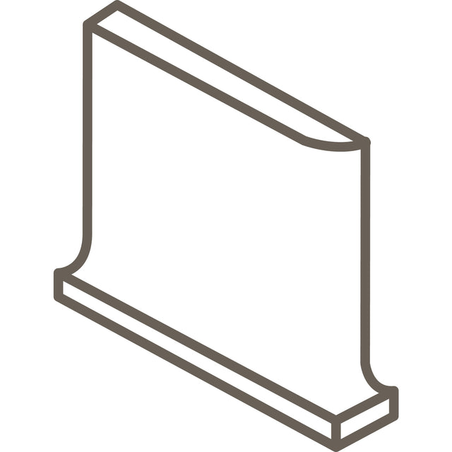 American Olean Color Complements Matte Iceberg SCL3401 Cove Corner Left Matte Wall Tile Trim
